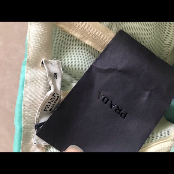 Prada Silk Pleated Strapless Dress Sz 38 - Picture 10 of 12